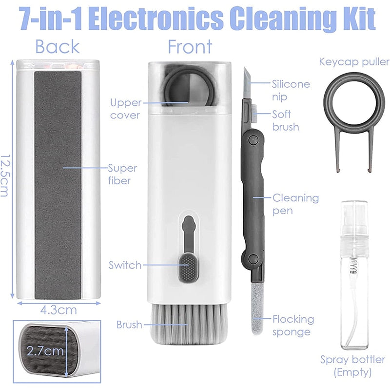 Kit de limpeza para eletrônicos 7 em 1