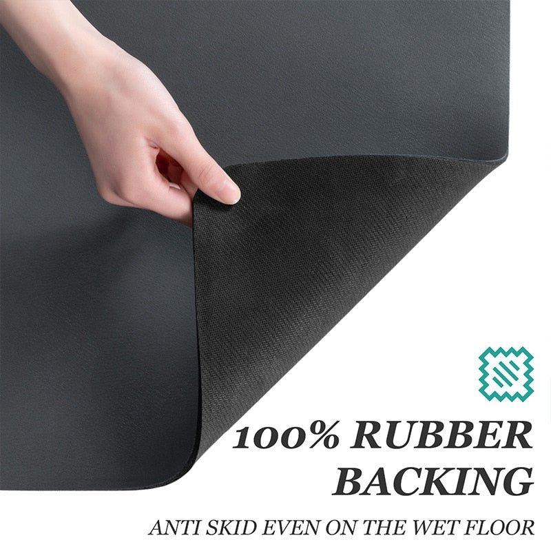 Absorbent Mat Kitchen Dishes  Drain Pad Rubber Dish Drying